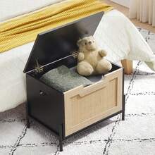 Storage Benches & Ottomans - Black - View 4