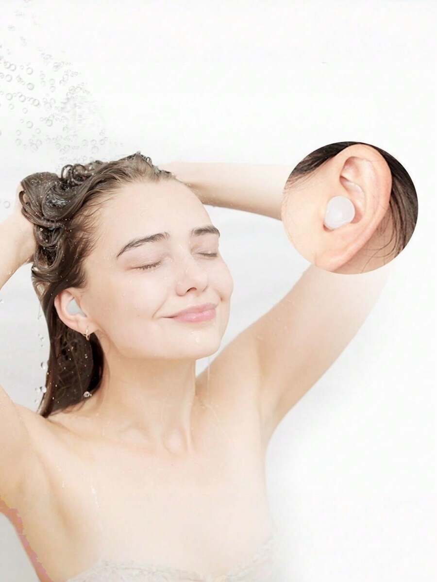 6Pcs Moldable Silicone Earplugs, Soundproof & Noise Cancelling, Waterproof For Sleep, Swimming & Study - Multicolor - View 1