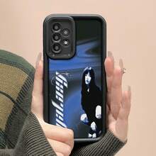 Chica espacial azul con temática espacial.funda de teléfono Fundas compatibles con ,Apple,VIVO,OPPO,,, y Honor.Fabricadas en silicona TPU,ofrecen protección contra golpes y caídas. - Negro - Ver 5