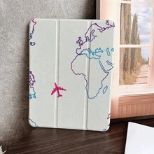 适用于 iPad 10.9/10.2/Air 第五代/Pro 11/第十代/9.7/Air 2/（第七代）/（第八代）/Air 4/5/Pro 11/第十代 10.9 英寸 2022 款智能保护套/Air 13(M3 2025)/Air 11(M3 2025)/Air 11(M3 2025)/11(A16 2025) 的单件式翻盖平板电脑保护套，带笔槽，兼容 iPad 10.9/10.2/Air 5/6/6 Pro/7/7 Pro/Galaxy Tab S10+/S9/A9，具备自动休眠/唤醒功能，时尚的平板电脑配件。 - 彩色 - 查看 5