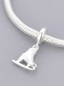 1件时尚简约滑板鞋吊坠，创意百搭DIY手链项链礼物，送给爱好滑板的人士 - 銀色 - 查看 2