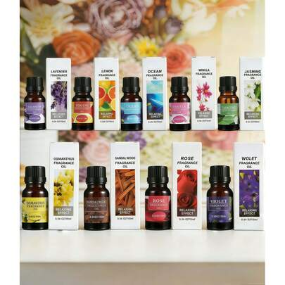 MORE BEAUTY 7 botellas / 1 botella de 10 ml / 0.33 fl oz – Aceites aromáticos florales y frutales, aceites para aromaterapia, recambios de fragancias, aceites aromáticos solubles en agua. Alivian el cansancio, favorecen el sueño y purifican el aire. Ideales para fragancias, sobres aromáticos, velas aromáticas, difusores, recambios de aceites aromáticos para el hogar y humidificadores. Incluyen cuentagotas, aptos para difusores, humidificadores, elaboración de perfumes caseros, jabones y velas.