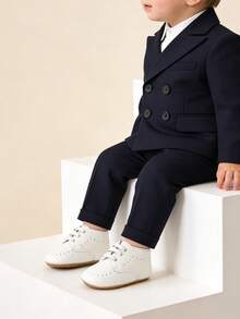 Newborn Soft Bottom Rocking Shoes, Non-Slip Lightweight Unisex Infant Simple Loafers, Soft Bottom Anti-Slip Prewalker Shoes - White - View 14