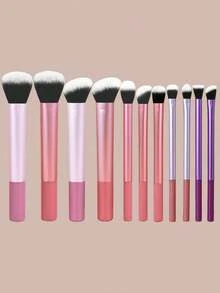 YZIMENG 11pcs Professional Makeup Brush Set, Including Foundation Brush, Contour Brush, Eyeshadow Brush, Concealer Brush, Detail Brush, Highlighter Brush, Etc. Super Soft And Portable, Makeup Brush Set, Makeup Gift Set, Promotional Gift, Professional Makeup Brushes, Can Create Perfect Makeup, Makeup Brush Set, Suitable As Valentine's Day And Mother's Day Gift, Also Can Be Used As Giveaway, Professional Makeup Brushes, Complete Makeup Set - Multicolor - View 9