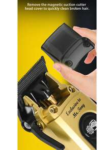 Kemei 1件装 KM-90-4 男士电动理发器专业理发套装，无线理发器带充电底座 - 彩色 - 查看 8