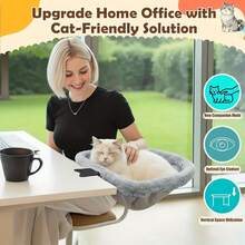Giường ngủ cho mèo - Chỗ nằm thoải mái cho mèo trong nhà, thiết kế gấp gọn tiết kiệm không gian, phù hợp cho bàn làm việc, văn phòng tại nhà. - 44*46cm - Xem 5