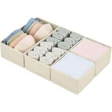 4pcs Drawer Storage Boxes, Wardrobe Organizer Bags, Shallow Drawer Dividers, Suitable For Baby Room Clothing, Socks, Underwear, Ties And Other Items - Multicolor - View 9