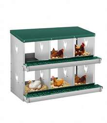 Egg Handling Supplies - 綠色6格隔間 - 查看 1