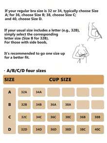 1pc 5cm Thick Seamless Waterproof Self-Adhesive Push-Up Bra, Detachable Strap Suitable For Small Bust, Backless Dress, Wedding Gown - Multicolor - View 11