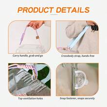 Hamster Travel Cage Bird Carrier Breathable Easy To Clean Square Small Pet Travel Cage Rat Carrier For Hamster Rat Sugar Glider Hedgehog - View 3