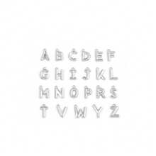 1pc Simple Fashion Initial Pendant Golden Stainless Steel Cuban Chain Necklaces For Men - Silver - View 4