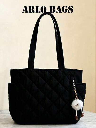 这款时尚大容量纯色单肩手提包采用双提手缝制设计，轻便易携，集女士钱包、二合一组合手提包、学院风帆布包、女士休闲包于一体，非常适合夏季户外旅行、观光等场合，是必备的背包单品。