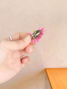 10/20pcs/Set Colorful Spring Flower Hair Clips Combination, Multiple Vibrant Colors, Floral Design, Energetic And Cute - Suitable For Women, Whether For Commuting, Parties Or Outings, Easily Add A Cute And Energetic Vibe - Multicolor - View 7