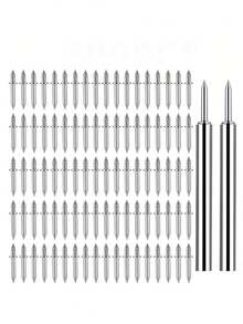 100/200颗双头隐形钉，防锈耐用，带套管，适用于踏板、木板、橱柜等各种用途。 - 無縫釘 - 查看 2