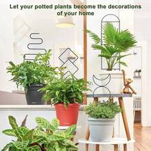 4pcs Indoor & Outdoor Plant Trellis, For Climbing Plants, Small Garden Metal Grid Rack Suitable For Outdoor Potted Plants, Applicable To Vines, Ivy, Orchids, Flowering Plants - Flower Stand - View 4