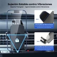 REMAX Soporte universal para teléfono de coche, montaje en el salpicadero, soporte ajustable para teléfono de varios ángulos, se adapta a teléfonos de 4 a 7 pulgadas, compatible con iPhone y Android, accesorios para automóviles, esencial para conducir - XK156 - Ver 4