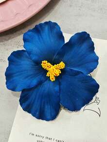 3pcs/1pc Women's Blue Orange White 7.5cm/2.95in Gradient Faux Flower Hair Clip Fashion Versatile Premium Elegant Simple Minimalist Solid Color Side Clip Hair Accessory Suitable For Daily Outings Casual Parties Commuting Vacations Hair Styling Ponytails Hair Buns Face Washing Bathing Makeup Matching Clothes Use Jewelry Headwear Accessories, Claw Clips - Multicolor - View 5