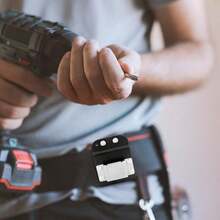 Drill Holder Clip Belt, Quick Grab Tape Measure Belt Clip Compatible With Impact Driver Nailer High-Altitude Work Fits Up To 2in/5.08cm Tools - Style 3 - View 5