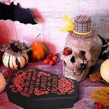 Hộp đựng trang sức hình quan tài phong cách Gothic, làm từ da PU cao cấp, hoàn hảo để đựng bông tai, nhẫn, dây chuyền và vòng tay – Hộp đựng di động phong cách Gothic lý tưởng cho Halloween, Giáng sinh, mùa tựu trường, ý tưởng quà tặng độc đáo cho những người yêu thích thời trang và các nhà sưu tập. - Hộp Halloween - Xem 7