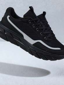 Giày thể thao lưới thoáng khí, giày casual nhẹ chống trơn trượt, giày đi bộ thoải mái, lưới thoáng khí, nhẹ chống trơn trượt, cỡ unisex 36-45 - màu đen - Xem 4