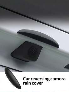 1pc Silicone Rearview Camera Rain Cover - Thickened & Widened, Triangular Design, Frosted Surface, All-Weather Waterproof Accessory, Enhances Visibility In Rain, Universal Fit, No Installation Required - Rain Cover - View 4