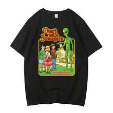 Halloween Witches Brew Coffee Black Magic Mens T Shirt Summer Clothes Casual Clothes T-Shirt High Quality Cotton Breathable Tops - 黑色 - 查看 8