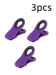 3pcs Plastic Bag Clips: Multi-Functional Food Storage Clips, Airtight Sealing Clips For Various Plastic Bags And Snack Bags, Perfect For Kitchen Organization And Storage - Multicolor - View 11