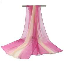 1pc Women's Fashion Ombre Color Gradient Scarf/Shawl, Suitable For Daily Wear,Beach,Holiday - Multicolor - View 13