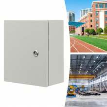 Bazargame Outdoor Electrical Box Rectangular Electrical Box Wall Mount Lockable IP50-55 25 * 15 * 30cm, For Protecting Electrical Equipment And Circuits In Factories - Grey - View 7