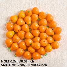 1pc/4pcs Cute & Fashionable Glass Vegetable & Fruit 3D Pendant Charms, Strawberry, Pineapple, Grape, Suitable For Necklace, Earrings, DIY Jewelry Making - Picture - View 14