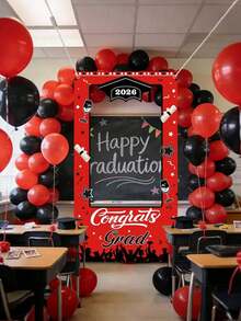 Khung ảnh kỷ niệm tốt nghiệp 2026, Trang trí tốt nghiệp 2026, Trang trí tiệc tốt nghiệp màu đỏ, Cổng vòm tốt nghiệp, Phông nền chụp ảnh chúc mừng, Đồ dùng cho tiệc tốt nghiệp trung học và đại học, Phụ kiện chụp ảnh sự kiện tốt nghiệp, Biển hiệu khung ảnh tiệc tốt nghiệp, Khung ảnh tốt nghiệp cao cấp. - màu đỏ - Xem 6