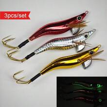 Avlcoaky 3pcs Shrimp Sea Fishing For Freshwater Perch, Universal Lure Lure With Hook - Multicolor - View 6
