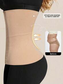 1 Pc Waist Trainer Body Shaper Tummy Slimming Body Shapers Women Corset Women Shapewear Woman Shapewear Women Tummy Control Comfortable Girdle - 杏 - 查看 4