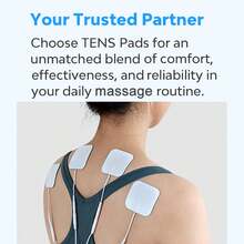 Miếng dán điện cực TENS, miếng dán EMS tự dính dùng cho máy kích thích cơ điện EMS, máy mát-xa, đầu nối chân 2.0mm, dây dẫn, vải không dệt, miếng vá thay thế. - trắng - Xem 10