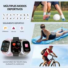 Bluetooth Smart Sports Watch, 2.01 Inch Waterproof Smartwatch With Heart Rate Monitor For Women And Men, Pedometer, Compatible With IOS And Android. (Black) - Silver - View 3