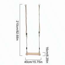 Wood Tree Swing Seat Indoor Outdoor Rope Wooden Swing Set Kit NEW - 1 Set - View 7