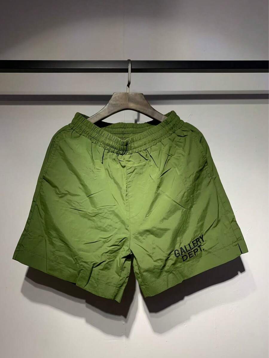 GALLERY Quick Dry Athletic Shorts For Men Lightweight Breathable Summer Outdoor Shorts - 綠色 - 查看 1