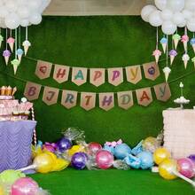 4米手绘DIY粗麻布横幅 - 适用于成人派对装饰、生日横幅、家庭聚会、婚礼庆典、节日装饰、母亲节、教师节、毕业季、教室装饰、大型活动装饰、户外美化旗帜 - 盾牌 - 查看 9