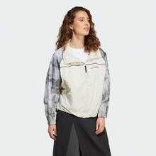 Adidas Áo khoác nữ NG W W.R AOP dệt có mũ trùm đầu JD5836 - Màu be - Xem 4