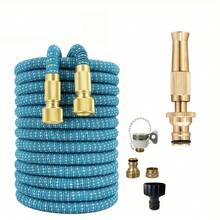 1PC Hose HighPressure Magic Hose Flexible Water Pipe HighPressure Multifunctional Spray Gun Home Garden Watering Tool - A - View 13