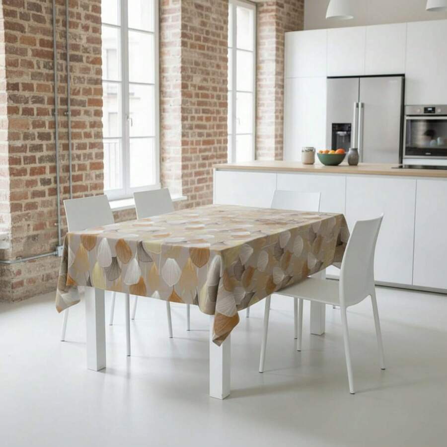 Kiva Stain-Resistant And Waterproof Oilcloth Tablecloth, Sizes From 100x140 To 300x140 Cm And Round 140 Cm - Easy-Clean Oilcloth Tablecloth For Rectangular And Round Tables - Available In 11 Designs - 選項 6 - 查看 1