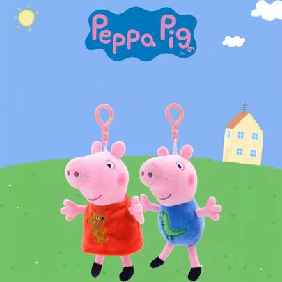  Mặt dây chuyền Peppa Pig Georges chính hãng, cỡ trung bình, kiểu dáng nhân vật hoạt hình dễ thương, phụ kiện trang trí quà tặng, thích hợp làm quà tặng Lễ Phục Sinh, Ngày của Mẹ, Ngày Thiếu nhi, Lễ Tạ ơn, Giáng sinh và các ngày lễ khác, quà sinh nhật.