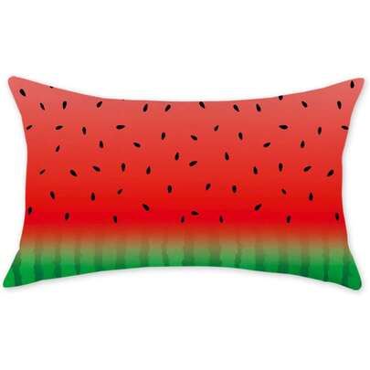 1PC Summer Pillowcase 12x20 Inch Watermelon Decorative Throw Pillow Outdoor Porch Cushion Cover Sofa Home Decor
