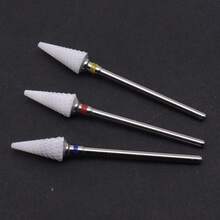 Easy Nail 1/3Pcs Cone Ceramic Nail Drill Bit – Multi-Purpose Nail Bit For Removing Gel Polish, Cuticle Care & Nail Surface Smoothing - Multicolor - View 5