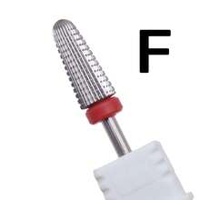 Easy Nail 1支双向钨钢指甲钻头 – 2.35mm柄径指甲锉，用于卸除凝胶指甲油和打磨指甲表面 - 彩色 - 查看 9