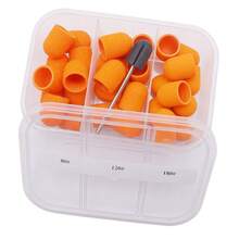 Easy Nail New 30pcs 10mm Nail Sanding Caps With 1pc Bit For Foot File Remover Manicure Pedicure Nail Polishing Burr Home Salon Use, - Multicolor - View 6