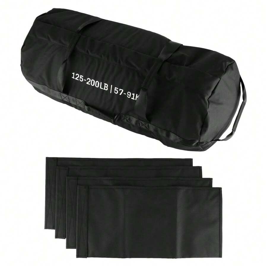 Adjustable Sand Bags For Working Out,Sandbags For Workout For Yoga, Strength Training And Full-Body Workouts - XL (125-200 libras) - Ver 1