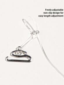 8条透明细款防滑隐形肩带，配优雅心形扣 - 无缝防滑吊带，适用于女士露背连衣裙、无肩带上衣和吊带裙 - 透明精致日常及特殊场合配饰 - 彩色 - 查看 10