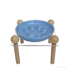 1pc Pet Ceramic Raised Bowl With Acrylic Stand, Anti-Spill Sturdy Base, High-Temperature Fired Ceramic, Easy To Clean, For Cats And Dogs - 150ml - View 8