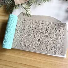 Mysterious Star Moon Moth Texture Rolling Mold, Soft Clay Jewelry Print Texture, Retro Dreamy Crescent Butterfly Texture, Ceramic Handcraft Texture Mold, Suitable For Soft Clay Earrings, Pendants And Jewelry Making Kits - Multicolor - View 8